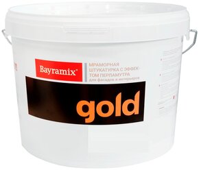 Декоративное покрытие Bayramix Мраморная штукатурка Mineral Gold, средняя фракция G144 15 кг