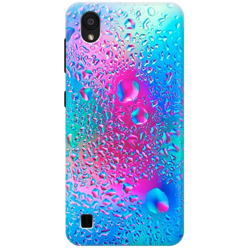 фото Re:pa накладка transparent для zte blade a5 (2019) с принтом "капли на стекле"