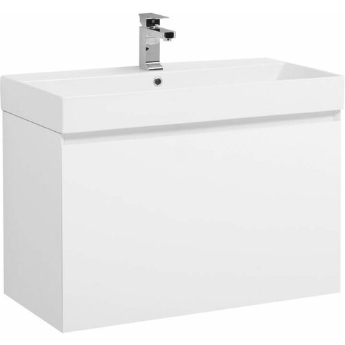 Тумба белый глянец 85 см Aquanet Йорк 00202092