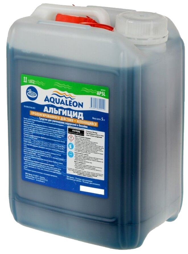 Жидкость для бассейна Aqualeon Альгицид пролонгированного действия непенящийся