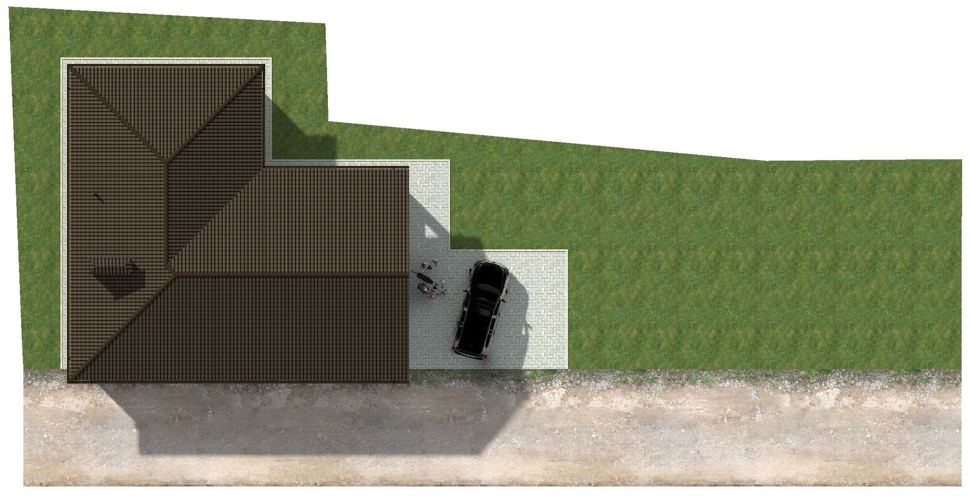 Готовый проект одноэтажного дома без гаража из газобетонного блока с облицовкой из керамического кирпича площадью 139,9 кв.м - фотография № 7
