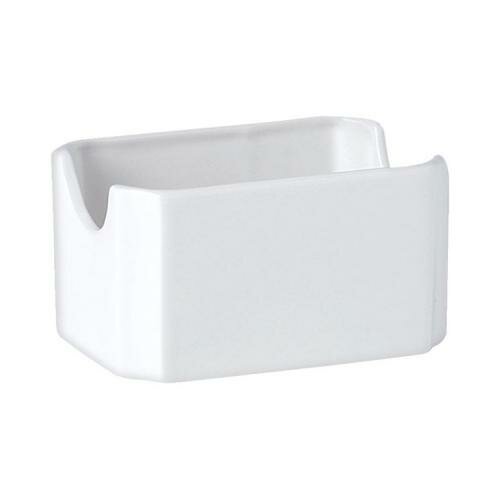 Емкость для пакетиков сахара "Симплисити", фарфор, высота 55, длина 100, ширина 70мм, белый