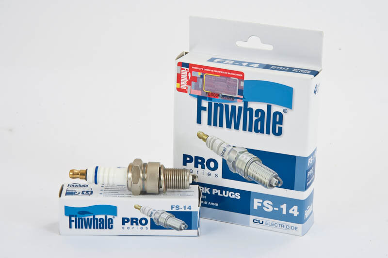 Свечи зажигания Finwhale FS14 для LADA (ВАЗ) инжектор, 8 клапанов, 4шт.