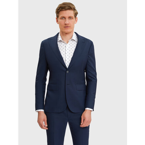 Пиджак KANZLER, размер 50, синий пиджак kanzler размер 50 коричневый