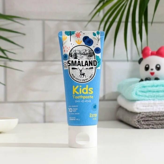 Детская зубная паста Smaland Nordic Mild Fruity с фруктовым вкусом, 80 г Kerasys - фото №2