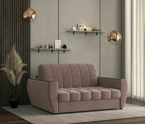 Изображение товара Диван прямой аккордеон, Белла светло-коричневый 155