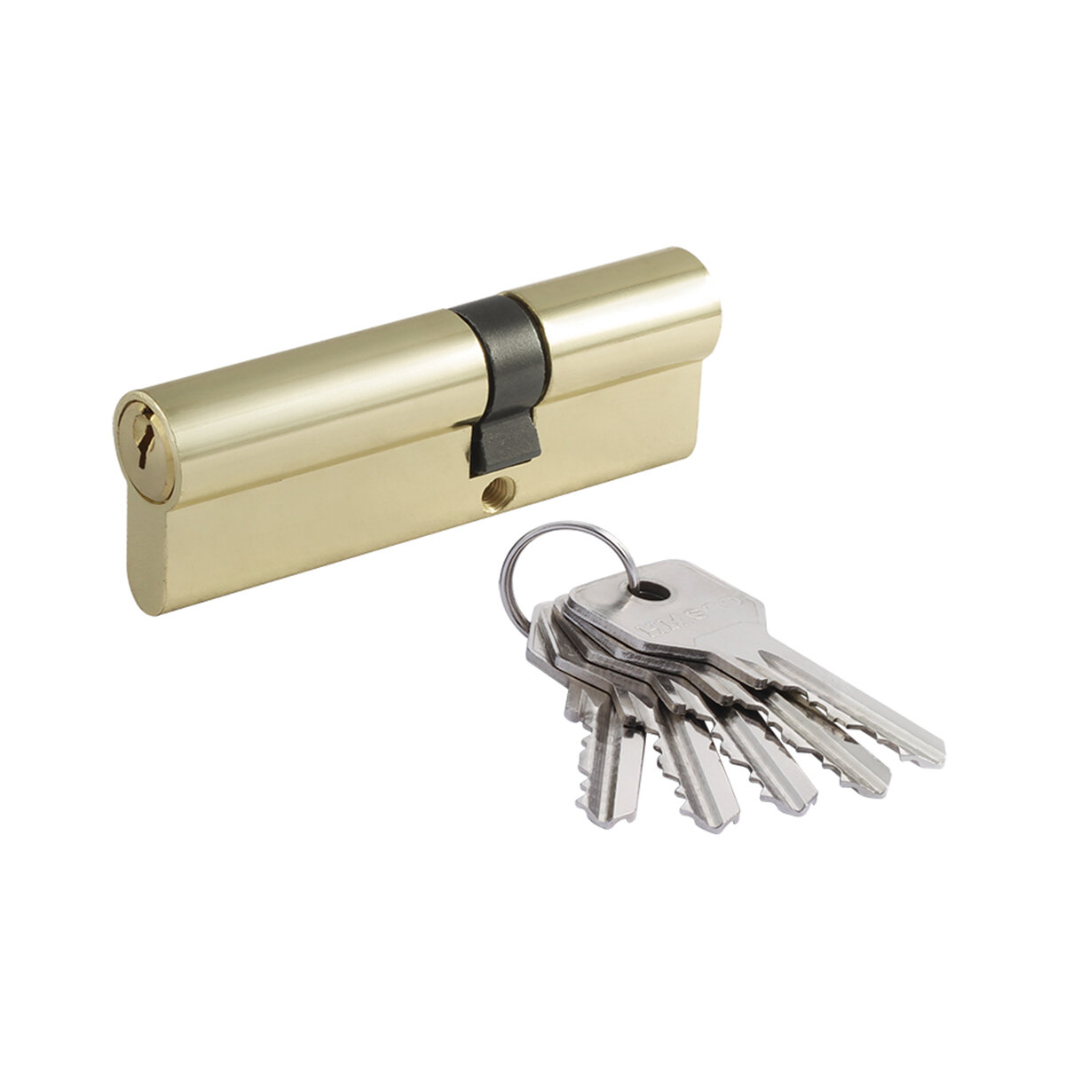 Цилиндровый механизм Нора-М STD AL Л-90 (55-35) ключ/ключ золото