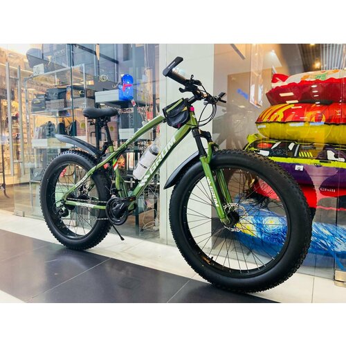 Fatbike Горный велосипед Фэтбайк GROM 2640 дюймов взрослый мужской и женский для прогулки скоростной спортивный велик для подростков зеленый 3299000₽