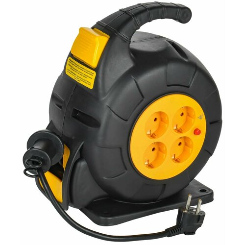 фото Twist катушка 4 места ук10 2p+pe/10м 3х1,5мм2 автосмотка iek