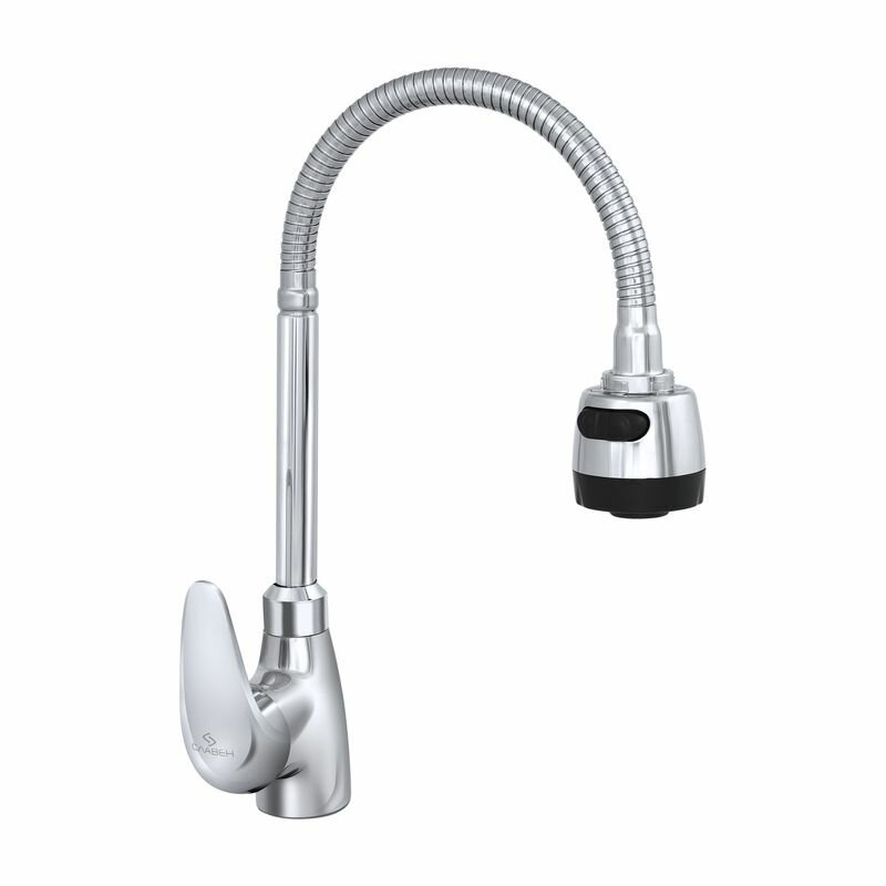 Смеситель для мойки с гибким изливом, одноручный, В25.(Славен)