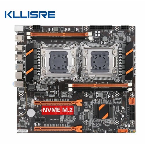 Плата материнская Qiyida X79 DUAL CPU для установки двух процессоров сокет 2011 985000₽