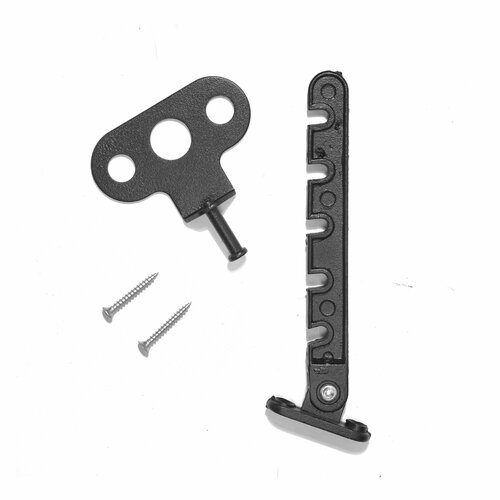 Ограничитель на окно металлический Гребенка на окно черный муар 390₽