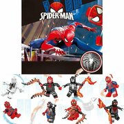 9858 Конструктор minifigures Super Heroes Marvel Spider Man, минифигурки Супергероев Марвел Человек-паук 8 шт.