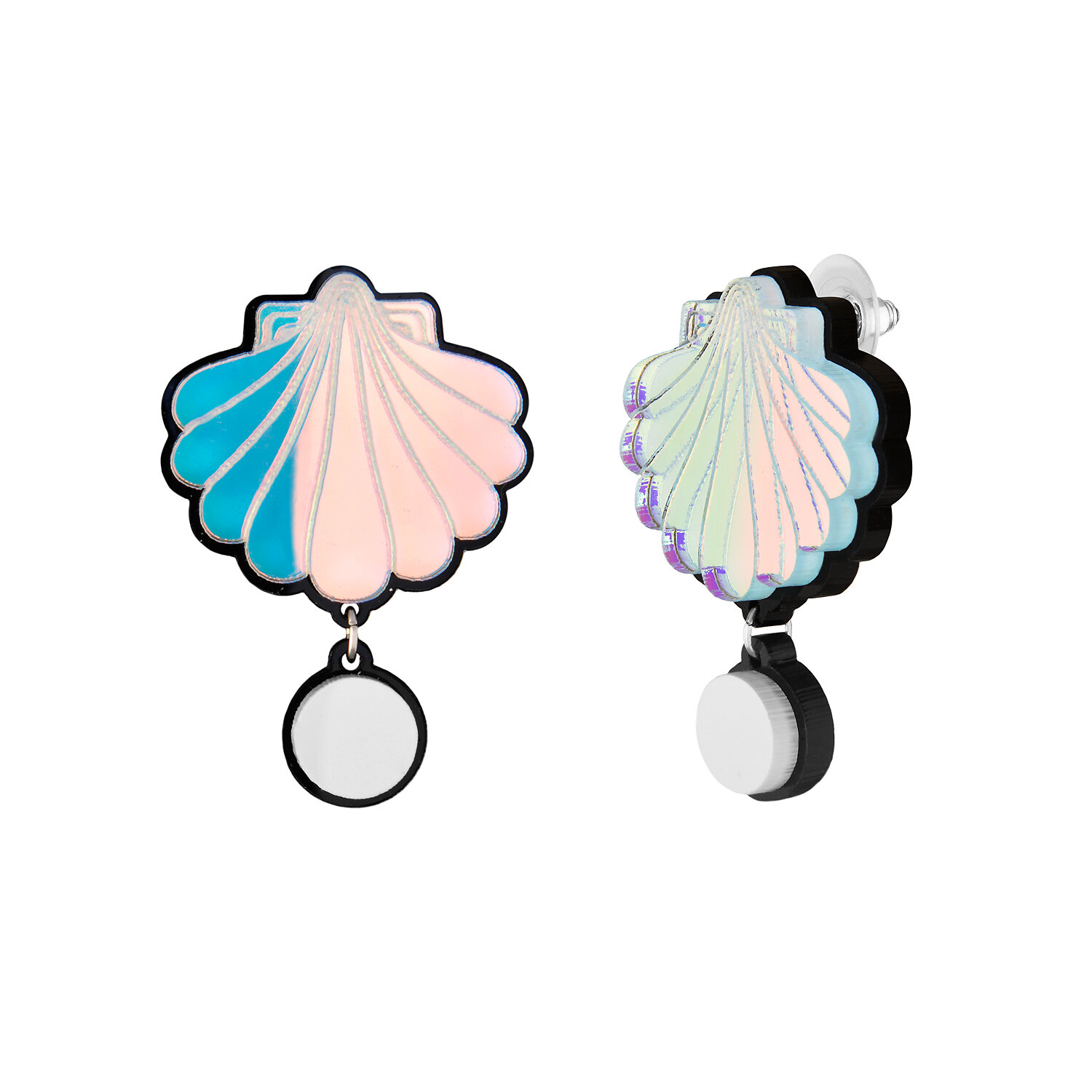 Серьги пусеты MONOLAMA, размер 45 мм — фото 1