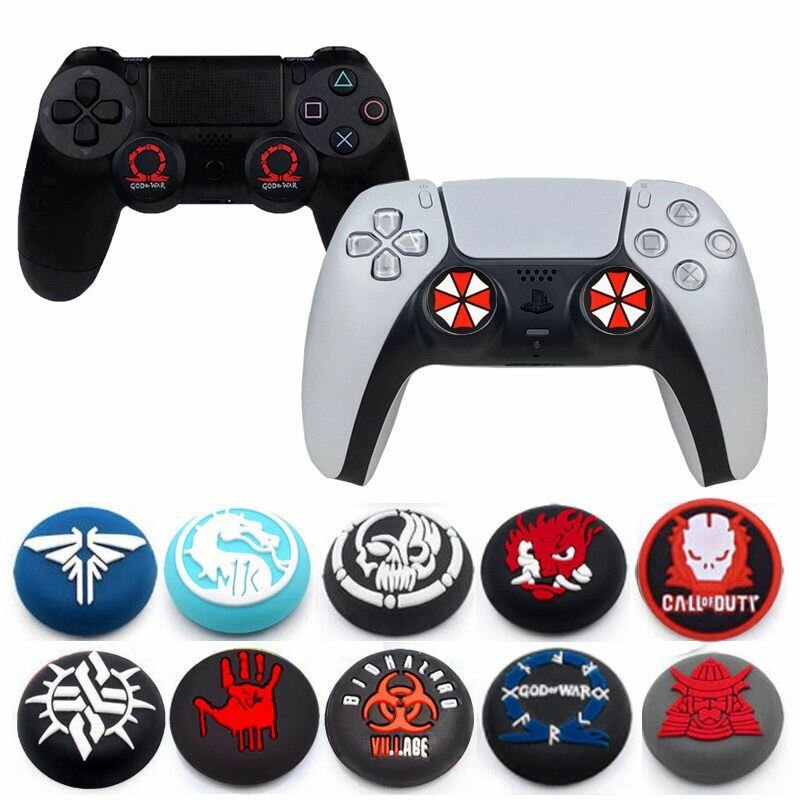 Защитные силиконовые накладки для джойстика PS5 DualSense, PS4 DualShock, Xbox 360 Xbox One Series Umbrella — фото 1