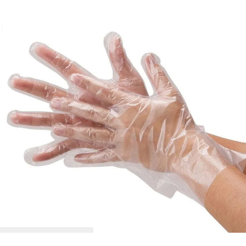 Перчатки полиэтиленовые одноразовые, комплект 50 пар (100 шт.), размер М (средний), 6 мкм, 99