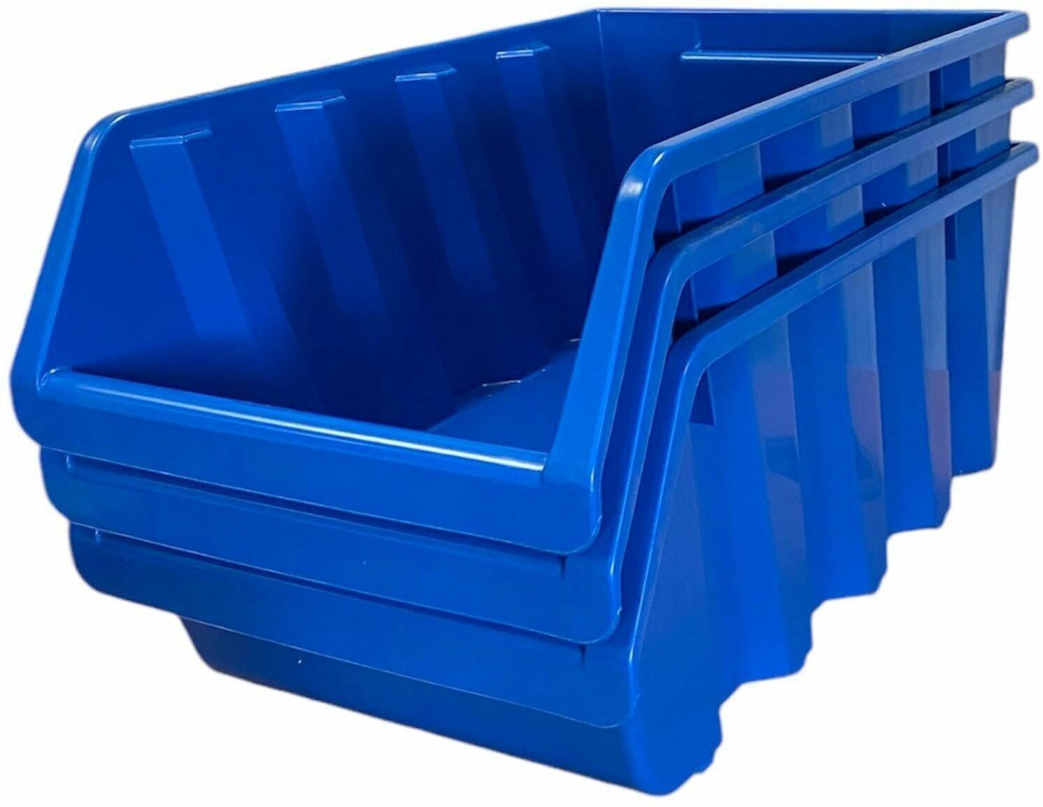 Лоток Accurate ЛМ-3-375 37.5x22.5x16 см пластик цвет синий 3 шт.