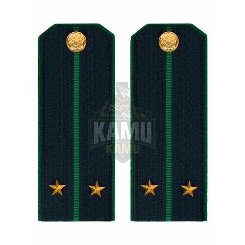 Погоны ПС ФСБ в сборе картон белые Полковник 14х5см