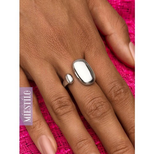 Кольцо MIESTILO серебро 925 проба родирование ширина 3 мм серебристый 3210₽
