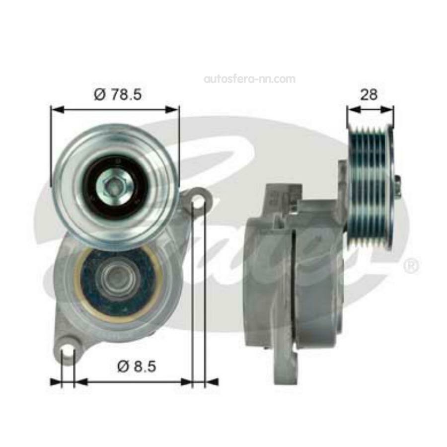 GATES T39103 7808-21503 // Натяжной ролик привода вспомогательных агрегатов