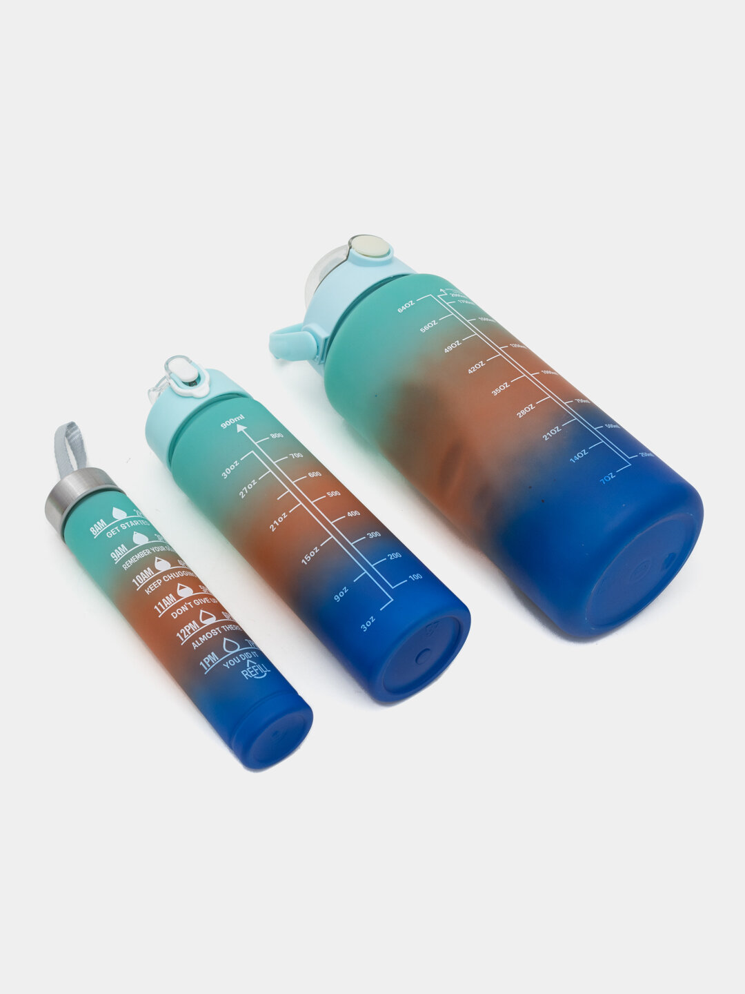 Шейкер-бутылка General Fitness, пластик, герметичная, цвет омбре — фото 1