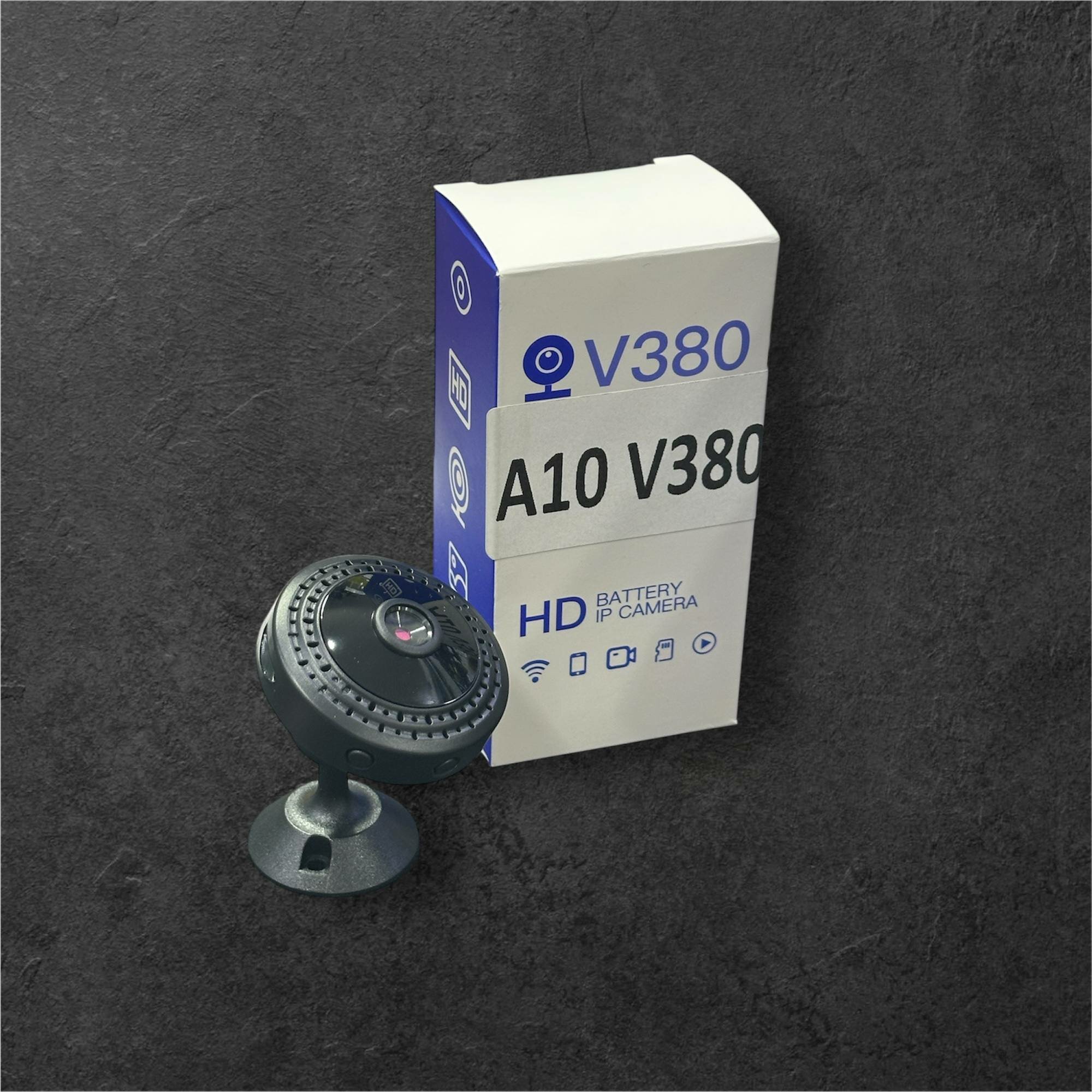 Мини Wi-Fi камера A10 V380 с магнитным креплением (360° вращение)