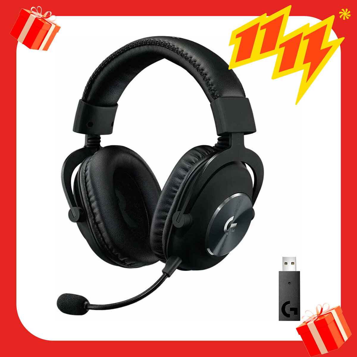 Беспроводные наушники Logitech G Pro X Lightspeed с регулируемым оголовьем