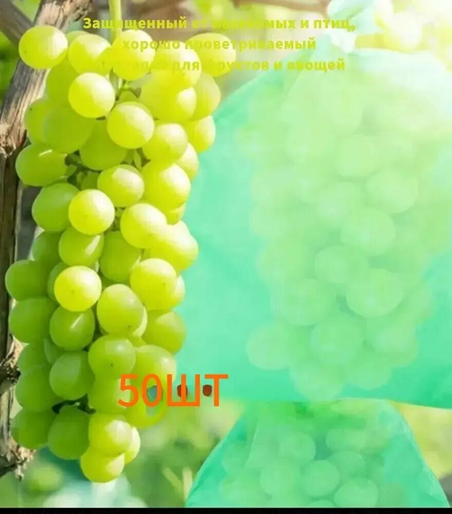 Мешки садовые (пакеты) из органзы 20x30 см, 50 шт, для растений и урожая
