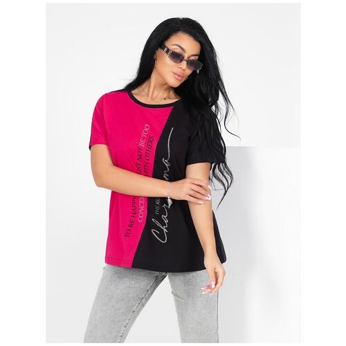 Женская футболка Харизма Малиновый 58 Кулирка Brosko