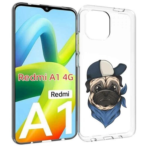 Чехол MyPads мопс-в-кепке для Xiaomi Redmi A1 задняя-панель-накладка-бампер чехол mypads мопс в кепке для xiaomi redmi a1 plus задняя панель накладка бампер