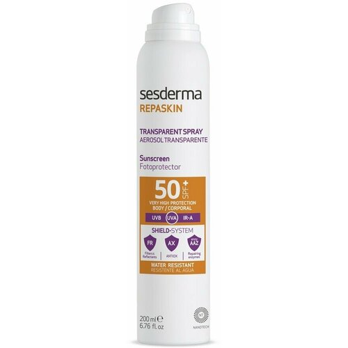REPASKIN TRANSPARENT SPRAY Body sunscreen SPF 50 – Спрей солнцезащитный прозрачный для тела СЗФ 50, 200 мл (Aerosol)