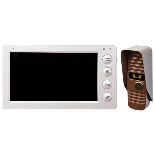Видеодомофон вызывная панель PAL с ИК подсветкой и монитор 7 дюймов TFT LCD, PAL домофон