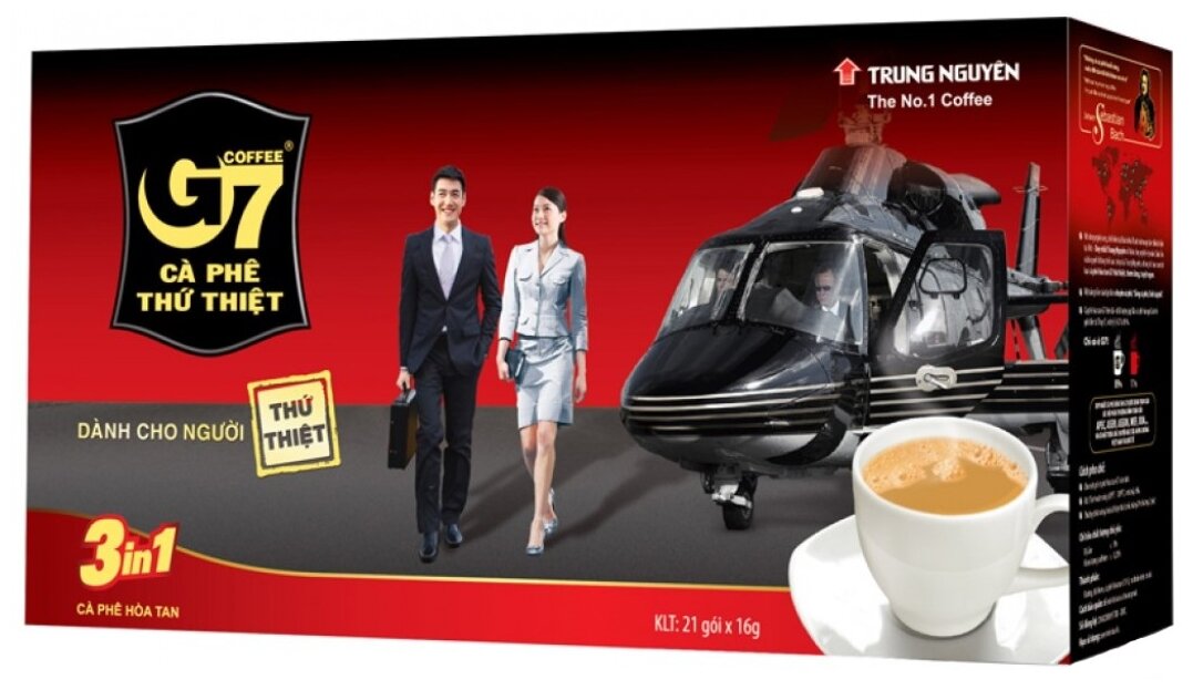 Растворимый кофе Trung Nguyen G7 3 в 1 Original, в пакетиках — купить по выгодной цене на Яндекс.Маркете