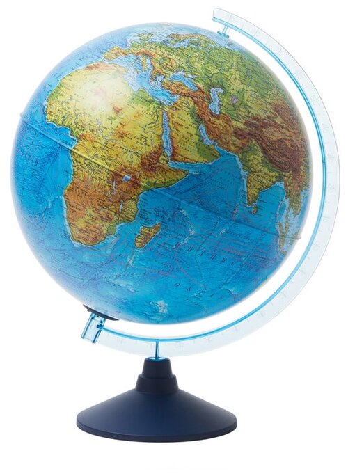 Глобус физико-политический Globen, 32 см, с подсветкой от батареек на круглой подставке
