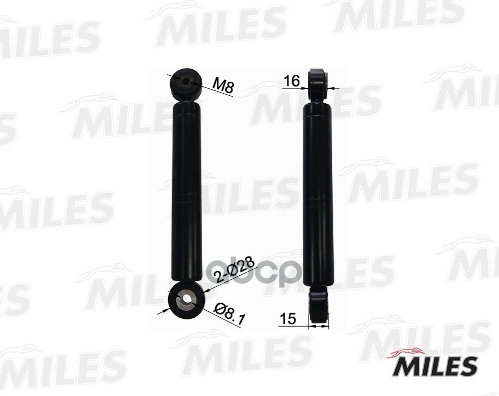 Амортизатор, Поликлиновой Ремень Miles арт. AG00059