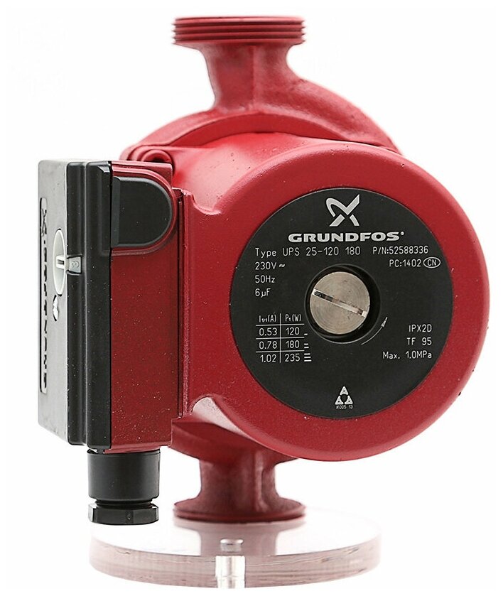 UPS 25-120 52588336 Насос циркулярный (напор 12 м, 1 1/2", 180 мм) Grundfos - фото №2