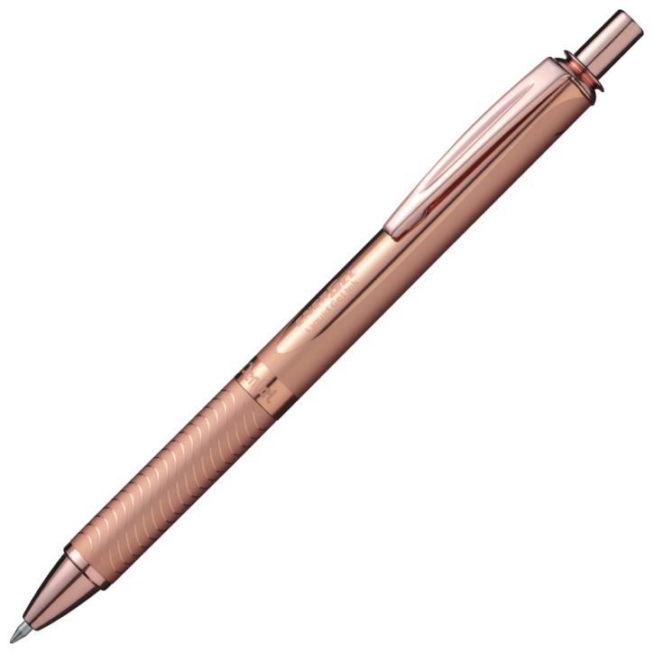 Ручка гелевая "Pentel" Energel Sterling d 0.7 мм BL407PG-A корпус розовое золото, цвет чернил: черный