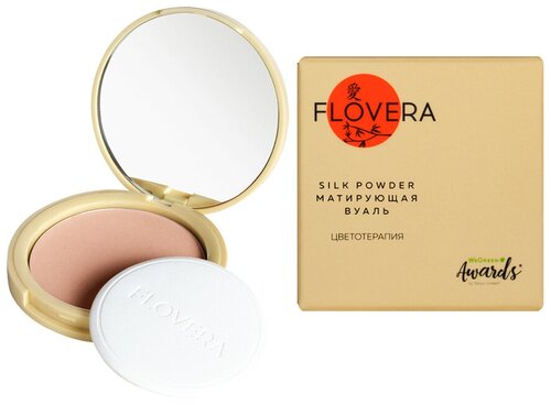 FLOVERA SILK POWDER Матирующая вуаль SPF 10 тон 01 бежево-розовый