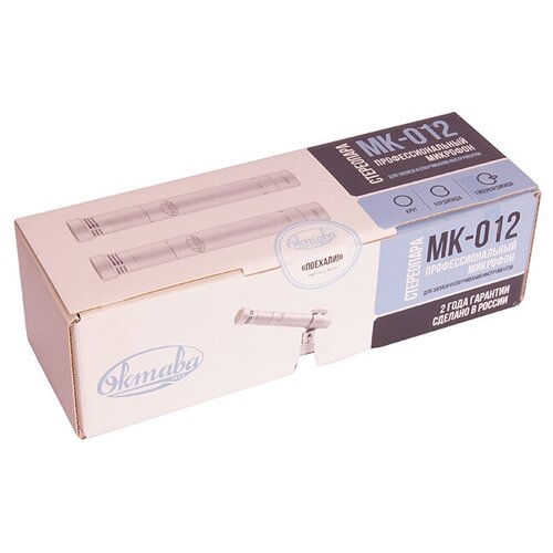 МК-012-Н-С Микрофон конденсаторный студийный стереопара никелированный в картонной коробк Октава 6949000₽