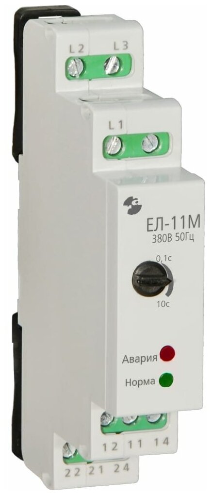 Реле контроля трехфазного напряжения Реле и Автоматика ЕЛ-11М 380В 50Гц