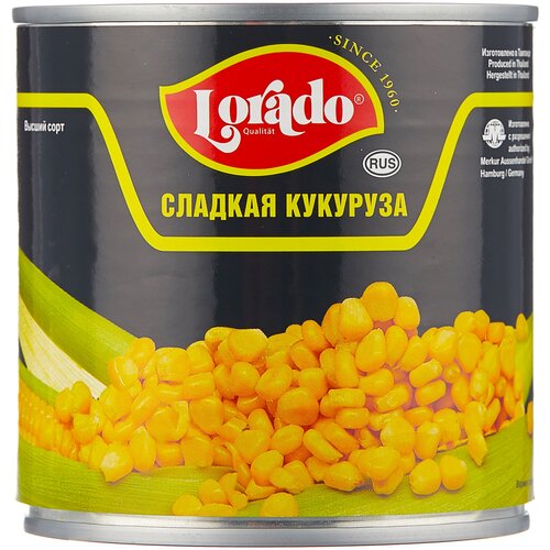 Кукуруза сладкая Lorado, 100 г, 2.65 л