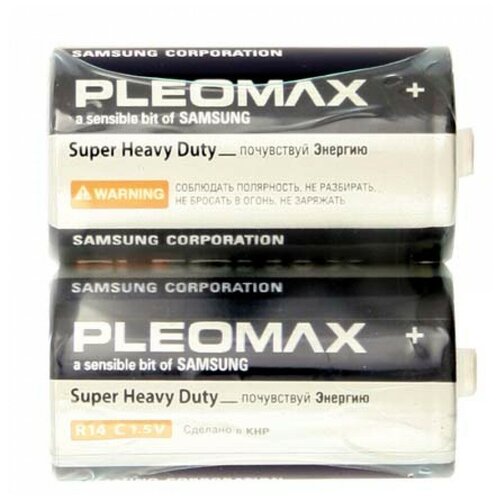 Батарейка Pleomax Super Heavy Duty R14 SR2 C, в упаковке: 2 шт.