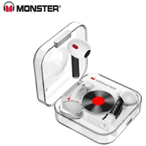 Наушники беспроводные Monster AIRMARS XKT01 музыка/игры, белые/черные