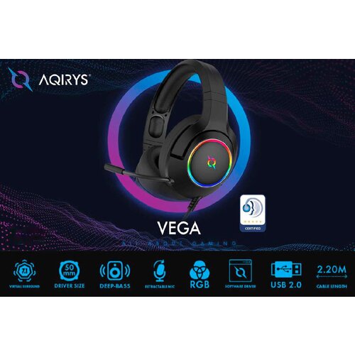 Игровые проводные наушники AQIRYS Vega 549000₽