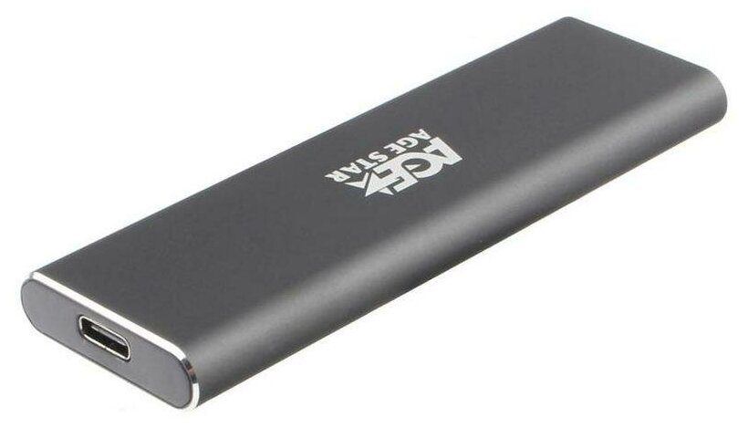 AgeStar 31UBNV1C (gray) USB 3.1 Type-C Внешний корпус M.2 Nvme (M-key) AgeStar 31UBNV1C (gray), ал