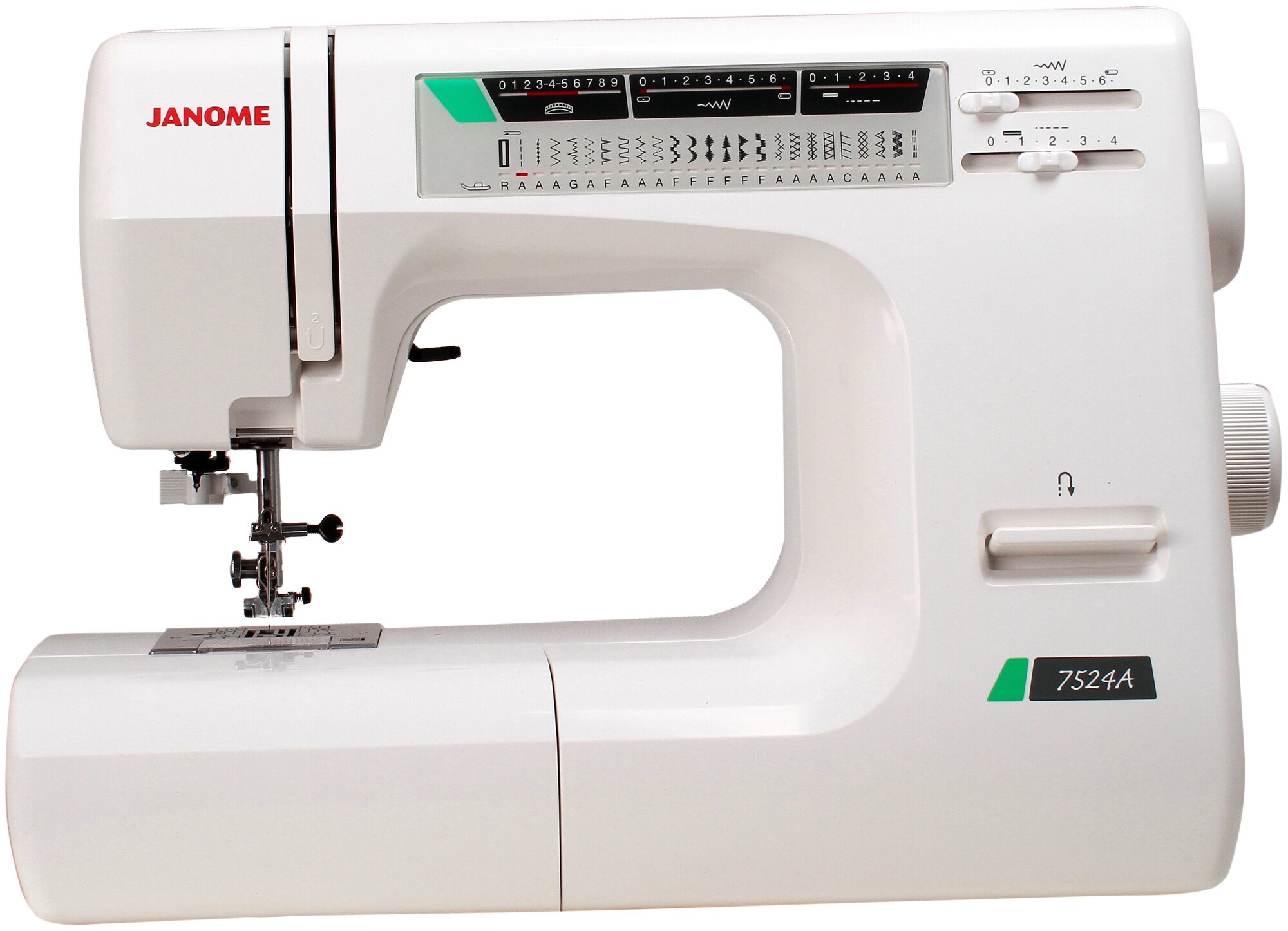 Электромеханическая швейная машина Janome 7524A (с жестким чехлом)