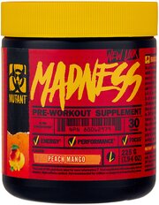 Предтренировочные комплексы для спортсменов Mutant Madness 7,94 oz Peach Mango