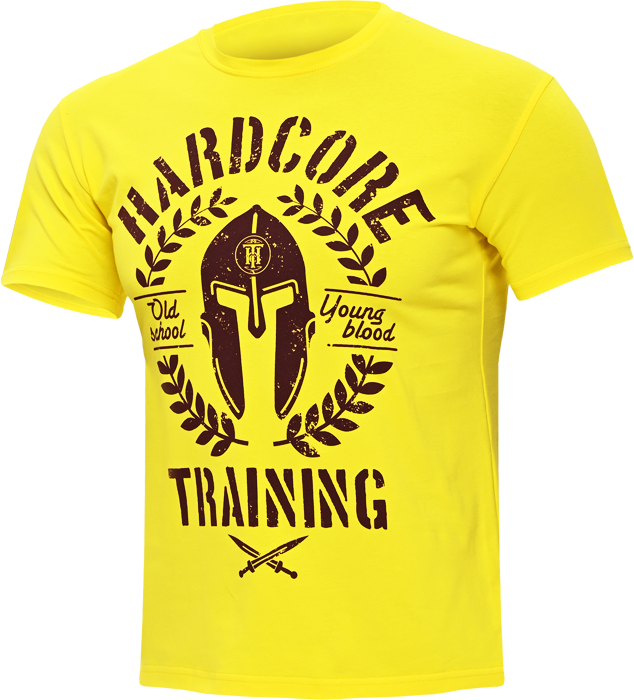 Футболка HARDCORE TRAINING желтый 