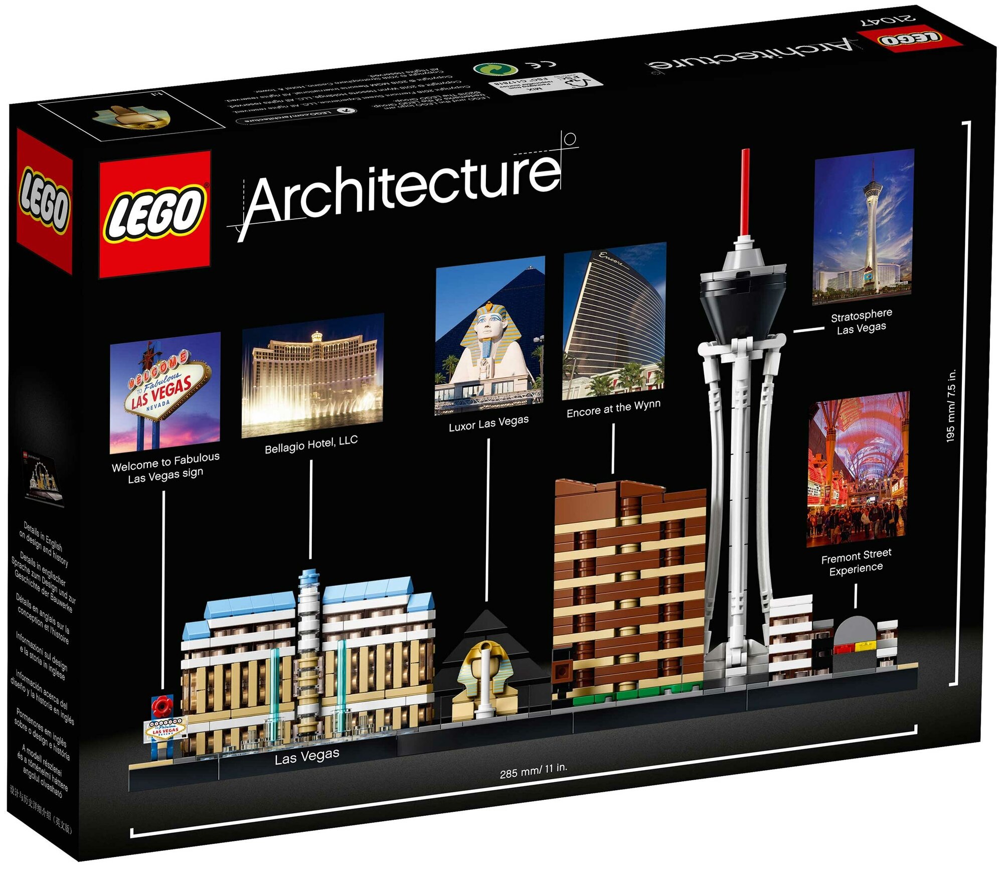Конструктор LEGO Architecture Лас-Вегас, 501 деталь (21047) - фото №9