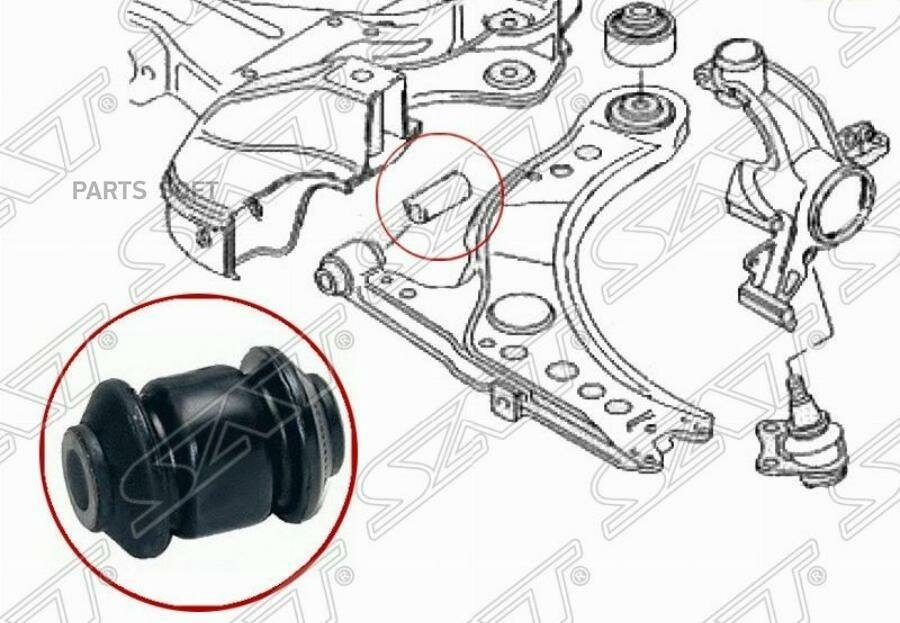 ST357407182 SAT Сайлентблок FR рычага передний Volkswagen Golf 97-03/Audi A3 2000-2003/Skoda Octavia/Fabia 1997-201